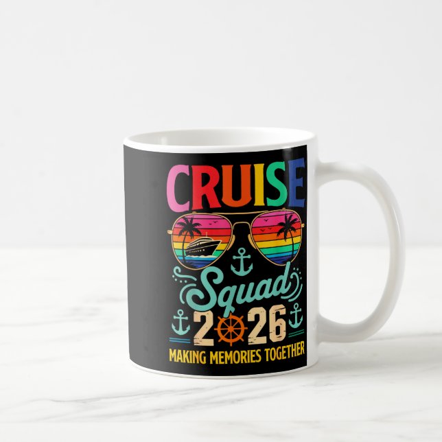 Cruise Squad 2026 Family Group Matching Summer Vac Coffee Mug (Right)