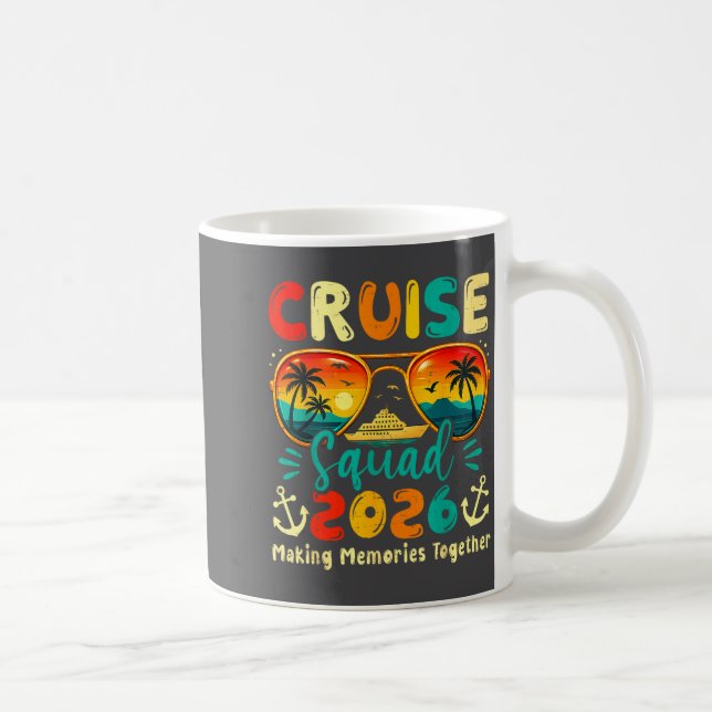 Cruise Squad 2026 Family Group Matching Summer Vac Coffee Mug (Right)