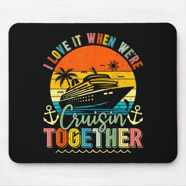Cruise Squad 2026 Family Group Matching Summer Vac Mouse Pad (Front)