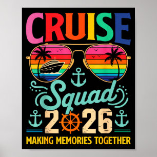 Cruise Squad 2026 Family Group Matching Summer Vac Poster
