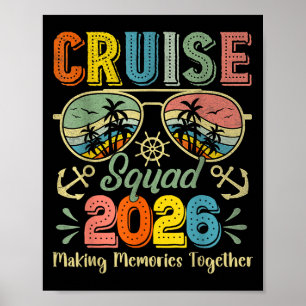 Cruise Squad 2026 Family Group Matching Summer Vac Poster