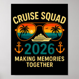 Cruise Squad 2026 Family Vacation Matching Group S Poster