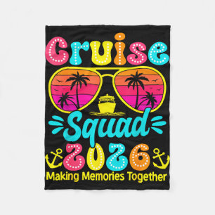 Cruise squad 2026 making memories family group fleece blanket