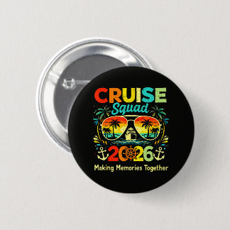 Cruise Squad 2026 Summer Vacation 2 Inch Round Button