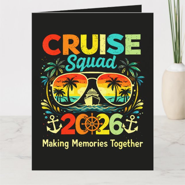 Cruise Squad 2026 Summer Vacation Card (Front)