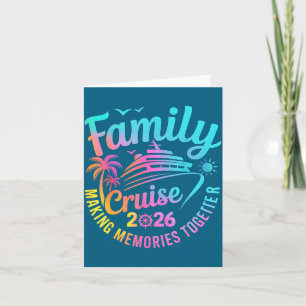 Cruise squad 2026 summer vacation matching family card