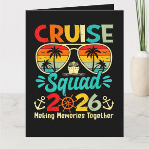 Cruise Squad 2026 Summer Vacation Matching Family Card