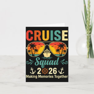 Cruise squad 2026 summer vacation matching family card