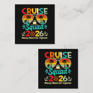 Cruise Squad 2026 Summer Vacation Matching Family Enclosure Card