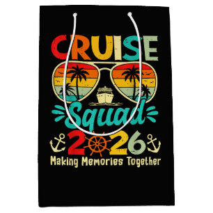 Cruise Squad 2026 Summer Vacation Matching Family  Medium Gift Bag