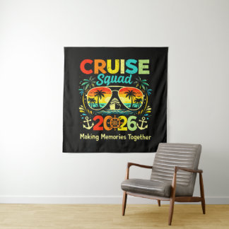 Cruise Squad 2026 Summer Vacation Tapestry
