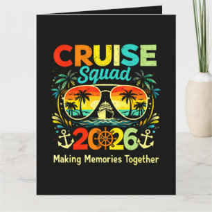 Cruise Squad 2026 Summer Vacation Thank You Card