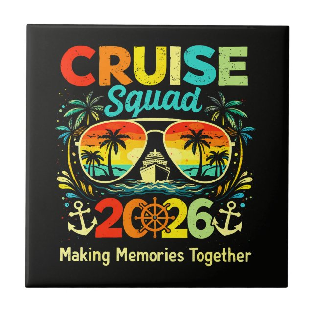 Cruise Squad 2026 Summer Vacation Tile (Front)