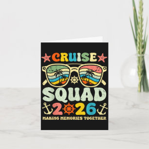 Cruise squad 2026 sunglasses retro vintage making card