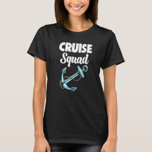 Cruise Squad Anchor Womens Boating Family Cruise T-Shirt
