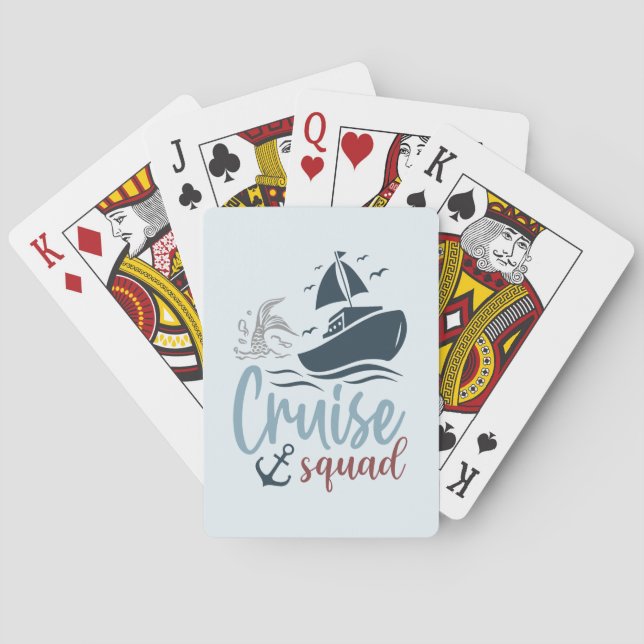 Cruise Squad  Playing Cards (Back)