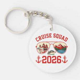 Cruise Squad Switzerland Vacation Trip 2026 Keychain