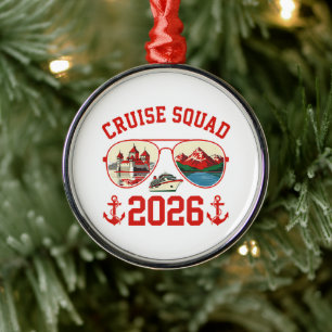 Cruise Squad Switzerland Vacation Trip 2026 Metal Ornament
