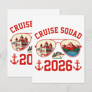 Cruise Squad Switzerland Vacation Trip 2026 Thank You Card
