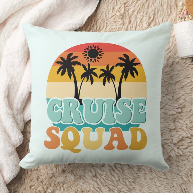 Cruise Squad Throw Pillow (Blanket)