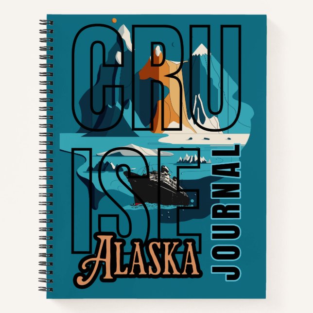 Cruise Travel Journal Diary Alaska Glacier (Front)