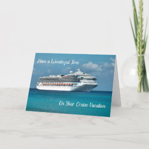 Cruise Vacation Card with Cruise Ship