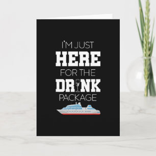 Cruise Vacation Funny Drinking Tail Party Shirt 2 Card
