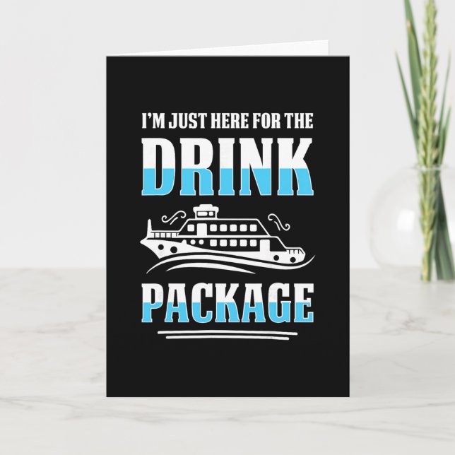 Cruise Vacation Funny Drinking Tail Party Shirt 5  Card (Front)