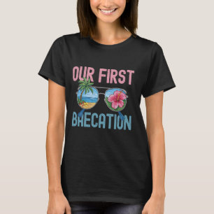 Cruise Vacation Matching Couple Our First Baecatio T-Shirt