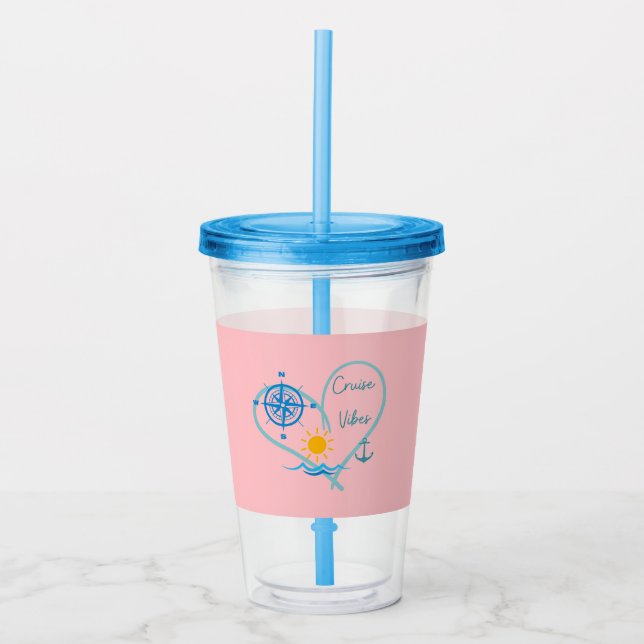 Cruise Vibes Acrylic Tumbler (Front)