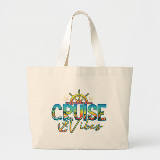 Cruise Vibes Beach Nautical Tote Bag