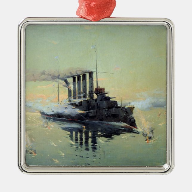 Cruiser Askold fighting Metal Ornament (Front)