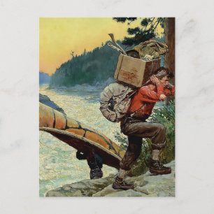 “Cruisers Making Portage” by Philip R Goodwin Postcard