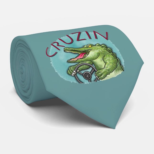 Cruisin Alligator Car tie (Rolled)