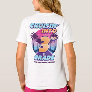 Cruisin’ Back to School 3rd Grade Front & Back T-Shirt