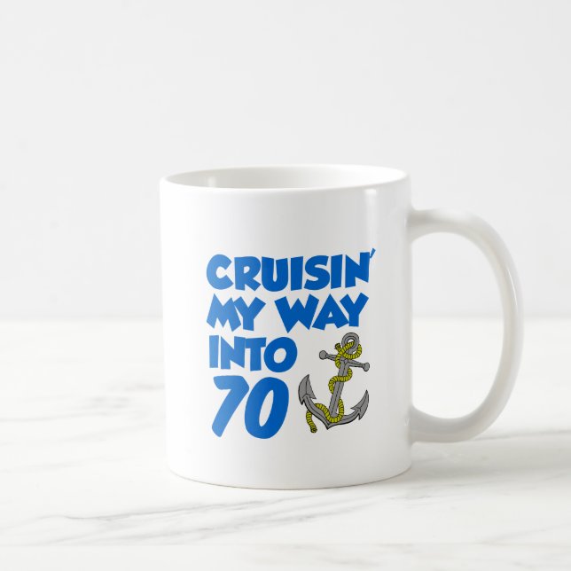 Cruisin' My Way Into 70 Mug (Right)