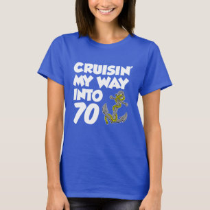 Cruisin' My Way Into 70 (ON DARK) T-Shirt