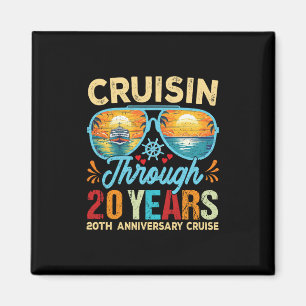 Cruisin Through 20 Years 20th Wedding Anniversary  Magnet