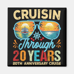 Cruisin Through 20 Years 20th Wedding Anniversary  Magnet