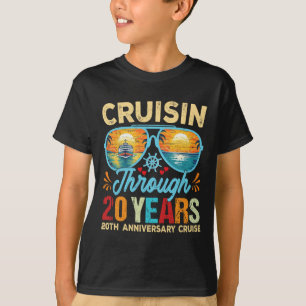 Cruisin Through 20 Years 20th Wedding Anniversary T-Shirt