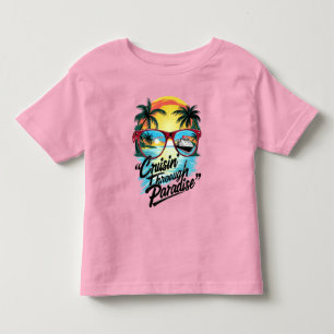 Cruisin’ Through Paradise: Tropical Escape Vibes Toddler T-shirt