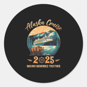 Cruisin Together Alaska 2025 Family Friend Alaska Classic Round Sticker