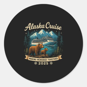 Cruisin Together Alaska 2025 Family Friend Alaska Classic Round Sticker