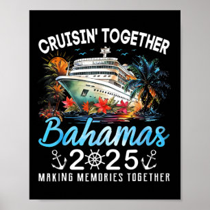 Cruisin' Together Bahamas 2025 Cruise Beach Summer Poster