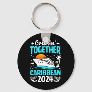 Cruisin Together Caribbean Cruise 2024 Family Vaca Keychain