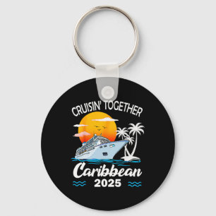 Cruisin Together Caribbean Cruise 2025 Family Vaca Keychain