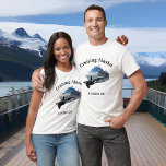 Cruising Alaska Orca Ship Killer Whale T-Shirt<br><div class="desc">This design was created though digital art. You may change the style of this shirt by choosing More > under the style option. It may be personalized by clicking the customize button and changing the colour, adding a name, initials or your favourite words. Contact me at colorflowcreations@gmail.com if you with...</div>