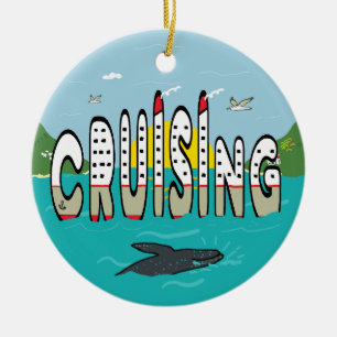 Cruising Ceramic Ornament
