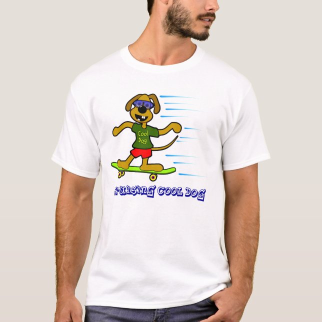 Cruising Cool Dog T-Shirt (Front)