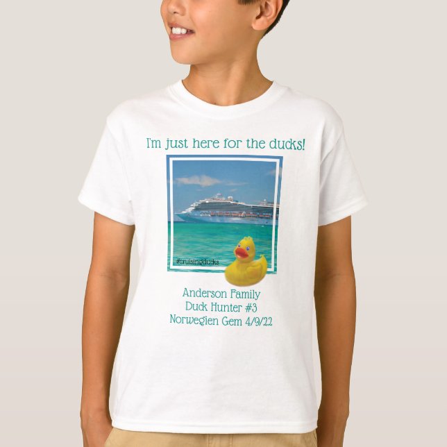 Cruising duck family cruise shirt (Front)